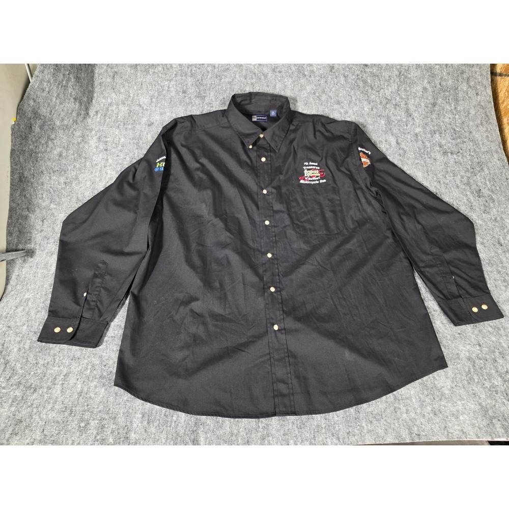 Harley Davidson Dillon Brothers Work Shirt Mens 2XL Black Yamaha Kawasaki Cycle